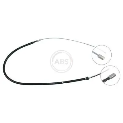 Cable de accionamiento, freno de estacionamiento A.B.S. K18406 Alta Calidad